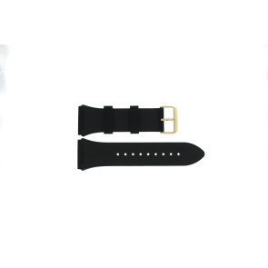 Horlogeband Guess W0048G2 / GW0048G2 Rubber Zwart 27mm