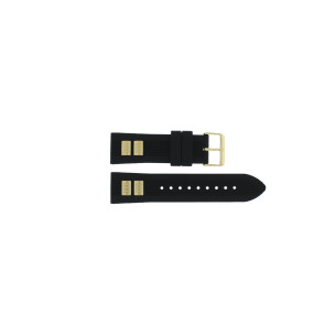 Horlogeband Guess GW0051G2 / W0051G2 / Delta Rubber Zwart 24mm