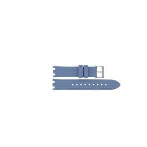 Horlogeband Guess GW0407L1 / W0407L1 / Heiress Rubber Lichtblauw 19mm