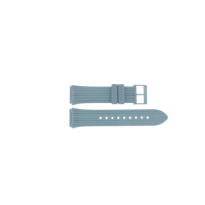 Horlogeband Guess GW0438L8 / W0438L8 / Athena Rubber Lichtblauw 21mm
