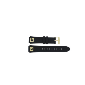 Horlogeband Guess GW0555L2 / W0555L2 / Hype Rubber Zwart 17mm