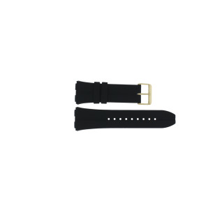 Horlogeband Guess GW0637G2 / W0637G2 / Leo Rubber Zwart 22mm
