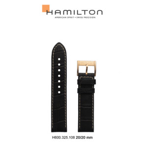 Horlogeband Hamilton H600325108 Leder Bruin 20mm