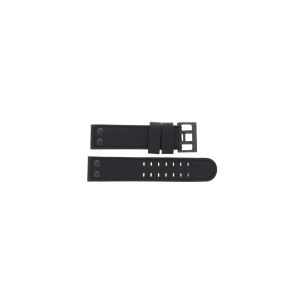 Hamilton horlogeband H77785733 / H001.77.785.733.01 Leder Zwart 22mm + zwart stiksel