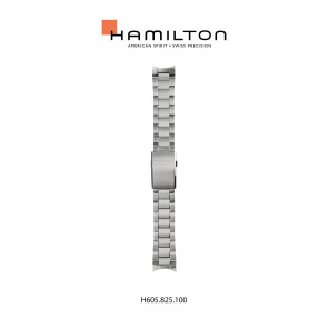 Horlogeband Hamilton H825150 / H695825100 Staal 22mm