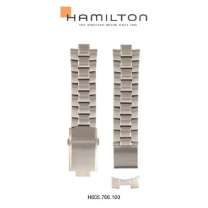 Horlogeband Hamilton H776160 / H695766100 Staal 22mm