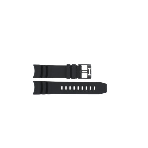 Horlogeband Hamilton H600.000.123 / H690.000.123 Rubber Zwart 22mm