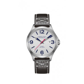 Horlogeband Hamilton H76525751 Leder Zwart 20mm