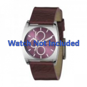 Horlogeband DKNY NY3426 Leder Bordeaux 24mm