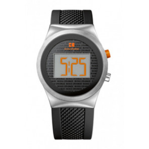 Horlogeband Hugo Boss HB-154-1-29-2387ZW Rubber Zwart