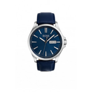 Horlogeband Hugo Boss HB-301-1-14-2958 Leder Blauw 22mm