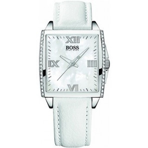 Horlogeband Hugo Boss 659302209 / 2209 / HB-91-3-14-2207S Leder Wit 18mm