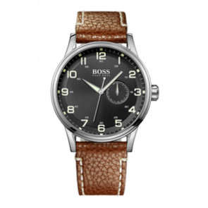 Horlogeband Hugo Boss HB-88-1-14-2430 / HB1512723 Leder Cognac