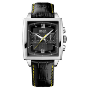 Horlogeband Hugo Boss HB-87-1-14-2418 / HB659302385 Leder Zwart