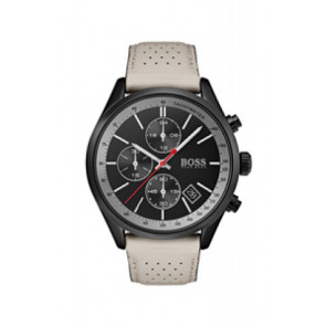 Horlogeband Hugo Boss HB-297-1-34-3048 / HB659302837 Leder Beige 22mm