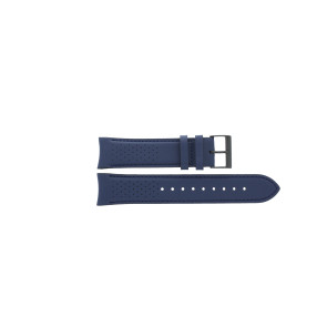 Horlogeband Hugo Boss HB-297-1-34-3048 / HB659302838 Leder Blauw 22mm