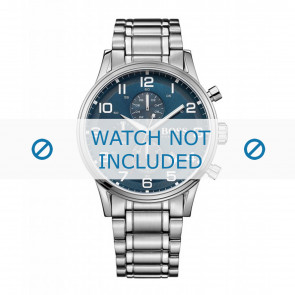 Hugo Boss horlogeband HB-271-1-27-2806 / HB1513230 Staal Zilver