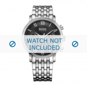 Hugo Boss horlogeband HB-278-1-14-2869 / HB1513323 Staal Zilver