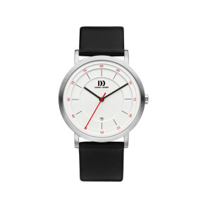 Horlogeband Danish Design IQ12Q1152 Leder Zwart 22mm