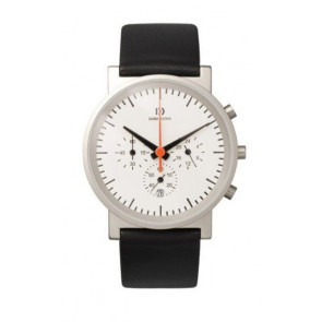 Horlogeband Danish Design IQ12Q722 Leder Zwart 20mm