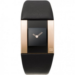 Horlogeband Danish Design IV17Q783 Leder Zwart