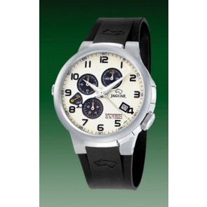 Horlogeband Jaguar J1202-1 Rubber Zwart 14mm