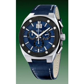 Horlogeband Jaguar J620-G Leder Blauw 16mm