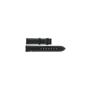 Horlogeband Jaguar J624-5 / J624-C Leder Zwart 16mm