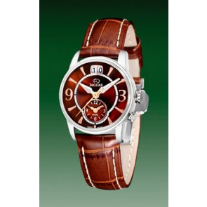 Horlogeband Jaguar J624-6 Leder Bruin 17mm