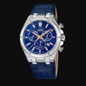 Horlogeband Jaguar J696.2 Leder Blauw 18mm