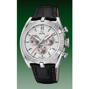 Horlogeband Jaguar J857-1 / J857-4 / J857-5 / J857-7 Leder Zwart