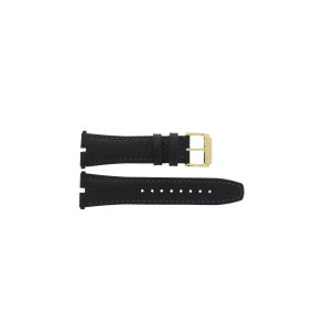 Horlogeband Jaguar J858-1 / J858-3 Leder Zwart