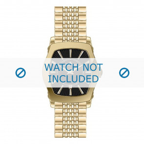 Jacques Lemans horlogeband 1-1357G Staal Goud