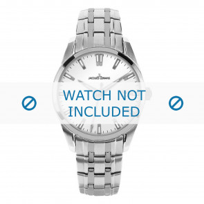Jacques Lemans horlogeband 1-1769I Staal Zilver
