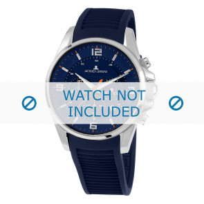 Jacques Lemans horlogeband 1-1799C Rubber Blauw