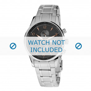 Jacques Lemans horlogeband 1-1844K Staal Zilver