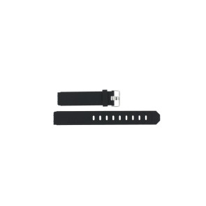 Horlogeband Jacob Jensen 640 / 641 / 642 / 645 / 646 / 647 / 650 / 651 / 652 / 655 / 656 / 657 Rubber Zwart 17mm