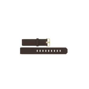 Horlogeband Jacob Jensen 778 Rubber Bruin 19mm