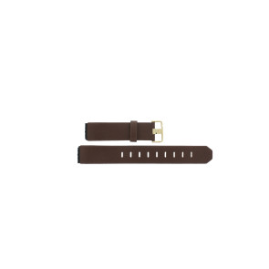 Horlogeband Jacob Jensen 854 Leder Lichtbruin 17mm