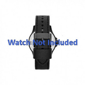 Horlogeband Fossil JR1448 Leder Zwart 22mm