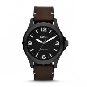 Horlogeband Fossil JR1450 Leder Bruin 22mm