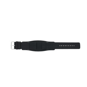 Horlogeband Fossil JR8214 Onderliggend Leder Zwart 22mm