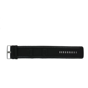 Horlogeband Fossil JR9498 Onderliggend Leder Zwart 22mm
