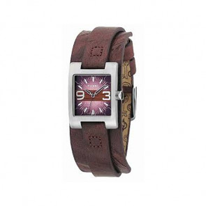 Horlogeband Fossil JR9515 Leder Bruin 12mm