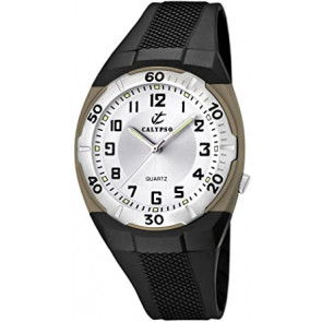 Horlogeband Calypso K5214-1 Rubber Zwart 20mm