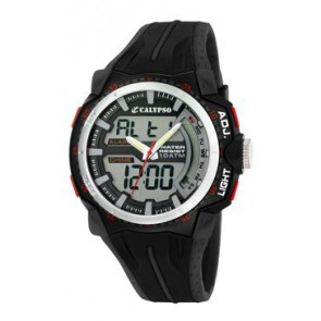 Horlogeband Calypso K5539-1 Rubber Zwart