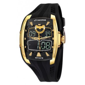 Horlogeband Calypso K5540/3 Kunststof/Plastic Zwart
