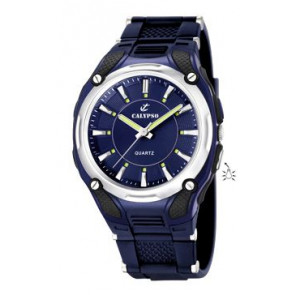Horlogeband K5560-3 Silicoon Blauw