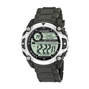Horlogeband Calypso K5577-1 Rubber Antracietgrijs 22mm