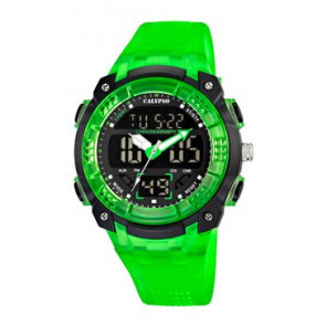 Horlogeband Calypso K5601-3 Rubber Groen